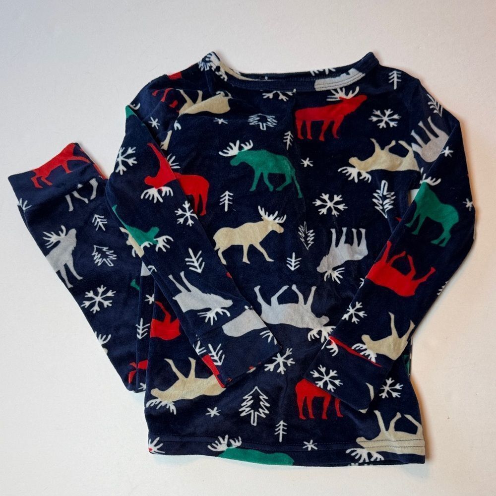 Cat & Jack Kids Festive Animal Print Pajama Set Size 4T